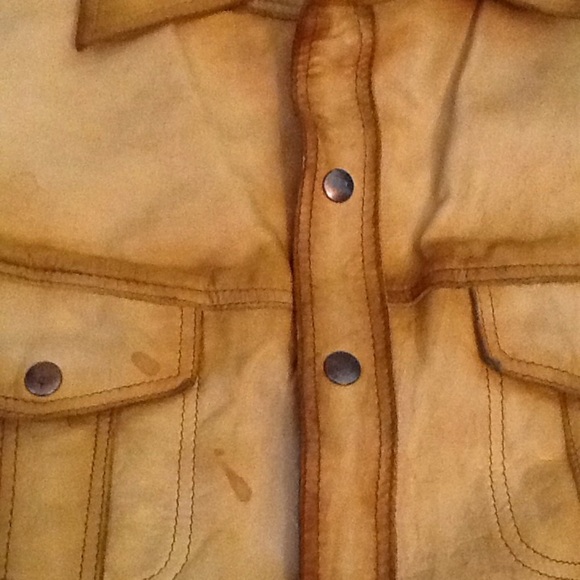 Vintage Adam & Eve 1960s Distressed Leather Western Moto Bomber Jacket Biker Y2K - Picture 5 of 8